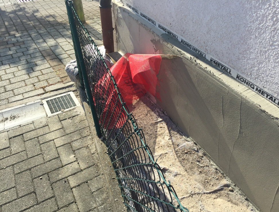 Aussenmauer - Nachher